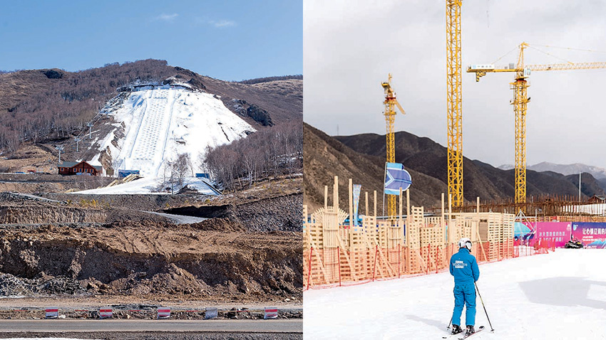 construction station de ski chine