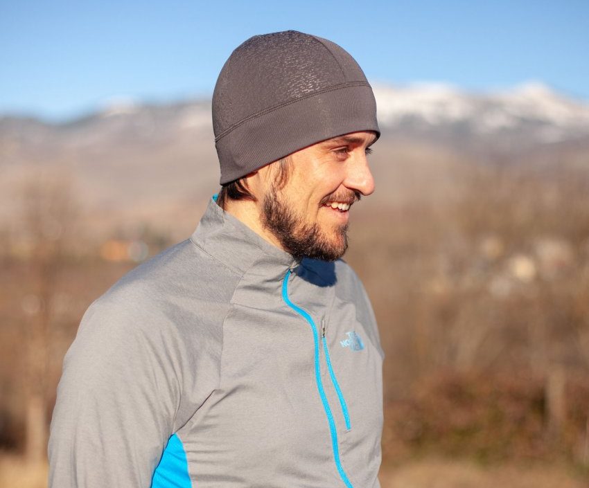 runner habillé pour une session en hiver